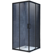 Душевой уголок Vincea Alpha VSS-3AL100CLB 100x100 черный/прозрачное