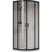 Душевой уголок Vincea City VSQ-5CT900CLB 90x90 черный матовый/прозрачное