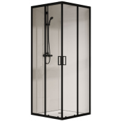 Душевой уголок Vincea City VSS-5CT9010CLB 100x90 черный/прозрачное