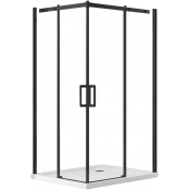 Душевой уголок Vincea Dice VSS-4D900CLB 90x90 черный/прозрачное