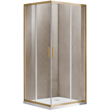 Душевой уголок Vincea Garda VSS-1G900CLG 90x90 брашированное золото/прозрачное