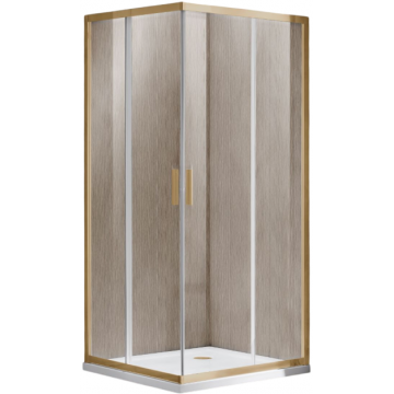 Душевой уголок Vincea Garda VSS-1G900CLG 90x90 брашированное золото/прозрачное