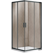 Душевой уголок Vincea Garda VSS-1G100CLGM 100x100 вороненая сталь/прозрачное