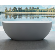 Ванна из искусственного камня Vincea VBT-6S01MG 170х75 серый/белый матовый