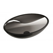 Раковина прозрачная Vincea VBS-6T11B 50х35 черный