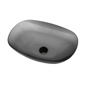 Раковина прозрачная Vincea VBS-6T12B 54х36 черный