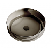 Раковина прозрачная Vincea VBS-6T16B 45х45 черный