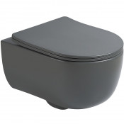 Унитаз подвесной Vincea Evo VT1-34SMA с сиденьем soft-close антрацит матовый