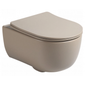 Унитаз подвесной Vincea Evo VT1-34SMC с сиденьем soft-close капучино матовый