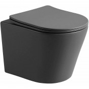 Унитаз подвесной Vincea Piatti VT1-11SMA с сиденьем soft-close антрацит матовый