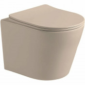 Унитаз подвесной Vincea Piatti VT1-11SMC с сиденьем soft-close капучино матовый