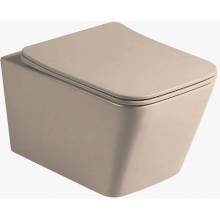 Унитаз подвесной Vincea Q-Line VT1-12MC с сиденьем soft-close капучино матовый