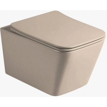 Унитаз подвесной Vincea Q-Line VT1-12MC с сиденьем soft-close капучино матовый