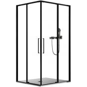 Душевой уголок Vincea Slim VSS-6SL900CLB 90x90 черный/прозрачное