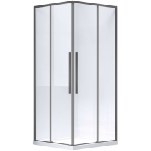 Душевой уголок Vincea Slim-N VSS-4SN8010CLGM 100x80 вороненая сталь/прозрачное