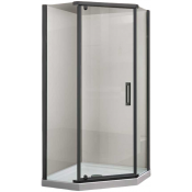 Душевой уголок Vincea Stresa VSP-1S100CLGM 100x100 вороненая сталь/прозрачное