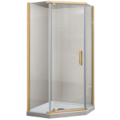 Душевой уголок Vincea Stresa VSP-1S100CLG 100x100 брашированное золото/прозрачное