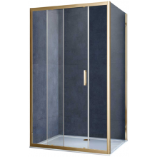 Душевой уголок Vincea Alpha VSR-3AL8013CLG 130x80 брашированное золото/прозрачное