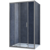 Душевой уголок Vincea Alpha VSR-3AL8011CLGM 110x80 вороненая сталь/прозрачное