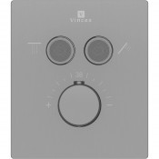 Смеситель для душа Vincea VSCV-321T-MGM с термостатом вороненая сталь