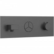 Смеситель для душа Vincea VSCV-432TGM с термостатом вороненая сталь