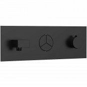 Смеситель для душа Vincea VSCV-432TMB с термостатом черный