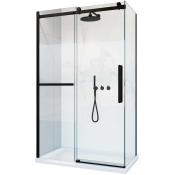 Душевой уголок Vincea Como Soft VSR-1CS9013CLB 130x90 черный/прозрачное