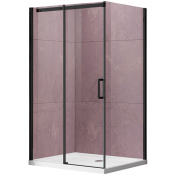 Душевой уголок Vincea Dice VSR-4D8015CLB 150x80 черный/прозрачное