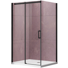 Душевой уголок Vincea Dice VSR-4D9013CLB 130x90 черный/прозрачное