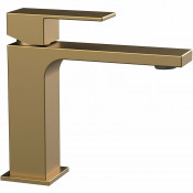 Смеситель для раковины Vincea Cube VBF-1C01BG брашированное золото