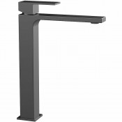 Смеситель для раковины Vincea Cube VBF-1C02GM вороненая сталь