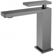 Смеситель для раковины Vincea Dice VBF-2DS1GM вороненая сталь