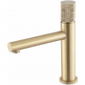 Смеситель для раковины Vincea Groove VBF-4G1BG4 брашированное золото