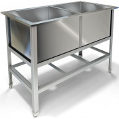 Ванна моечная Техно-ТТ ВМ-21/600 134x70 серый