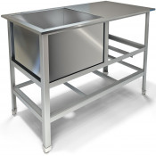 Ванна моечная Техно-ТТ ВМ-33/500 120x60 серый