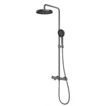 Душевая система Vincea Rim VSFS-2RM1GM вороненая сталь