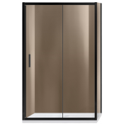 Душевой уголок Vincea Garda VSR-1G1014CLB 140x100  черный/прозрачное