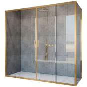 Душевой уголок Vincea Garda VSR-1G21017CLG 170x100 брашированное золото/прозрачное