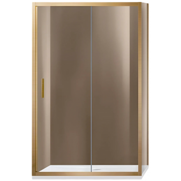 Душевой уголок Vincea Garda VSR-1G8013CLG 130x80 брашированное золото/прозрачное
