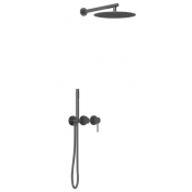 Душевая система Vincea Groove VSFW-4G01GM вороненая сталь