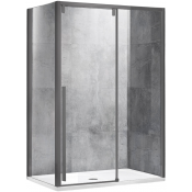 Душевой уголок Vincea Lugano VSR-1L1012CLGM-1 120x100 вороненая сталь/прозрачное