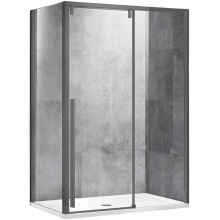Душевой уголок Vincea Lugano VSR-1L1012CLGM-1 120x100 вороненая сталь/прозрачное