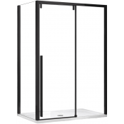 Душевой уголок Vincea Lugano VSR-1L9015CLB-1 150x90 черный/прозрачное