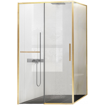 Душевой уголок Vincea Slim Soft VSR-1SS8013CLG 130x80 брашированное золото/прозрачное