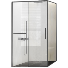 Душевой уголок Vincea Slim Soft VSR-1SS9011CLGM 110x90 вороненая сталь/прозрачное