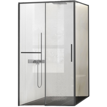 Душевой уголок Vincea Slim Soft VSR-1SS9015CLGM 150x90 вороненая сталь/прозрачное