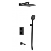 Душевая система Vincea Next VSFW-1N3TMB с термостатом черный матовый