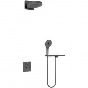 Душевая система Vincea Inspire VSFW-3I21MT1RGM с термостатом вороненая сталь