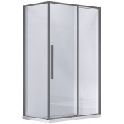 Душевой уголок Vincea Soft VSR-3SO9013CLGM 130x90 вороненая сталь/прозрачное