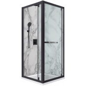 Душевой уголок Vincea Stile VSS-2ST9090CLB-R 90x90 черный/прозрачное